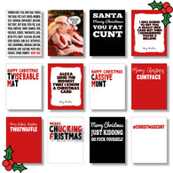 Insult Mixed Christmas Card 12 Pack A6 Size